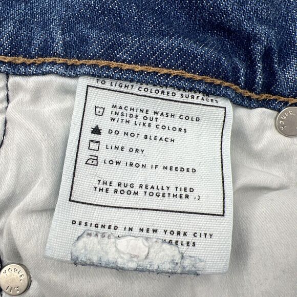 Ayr Jeans Womens 26 Blue The LaLa Made In LA Straight Leg Medium Wash USA Denim - Picture 4 of 16